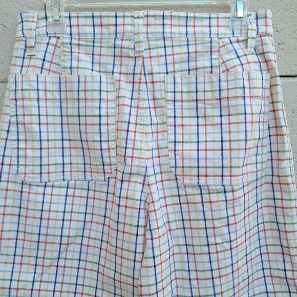 Madewell Emmett Wide-Leg Pants Rainbow Windowpane - Picture 11 of 14